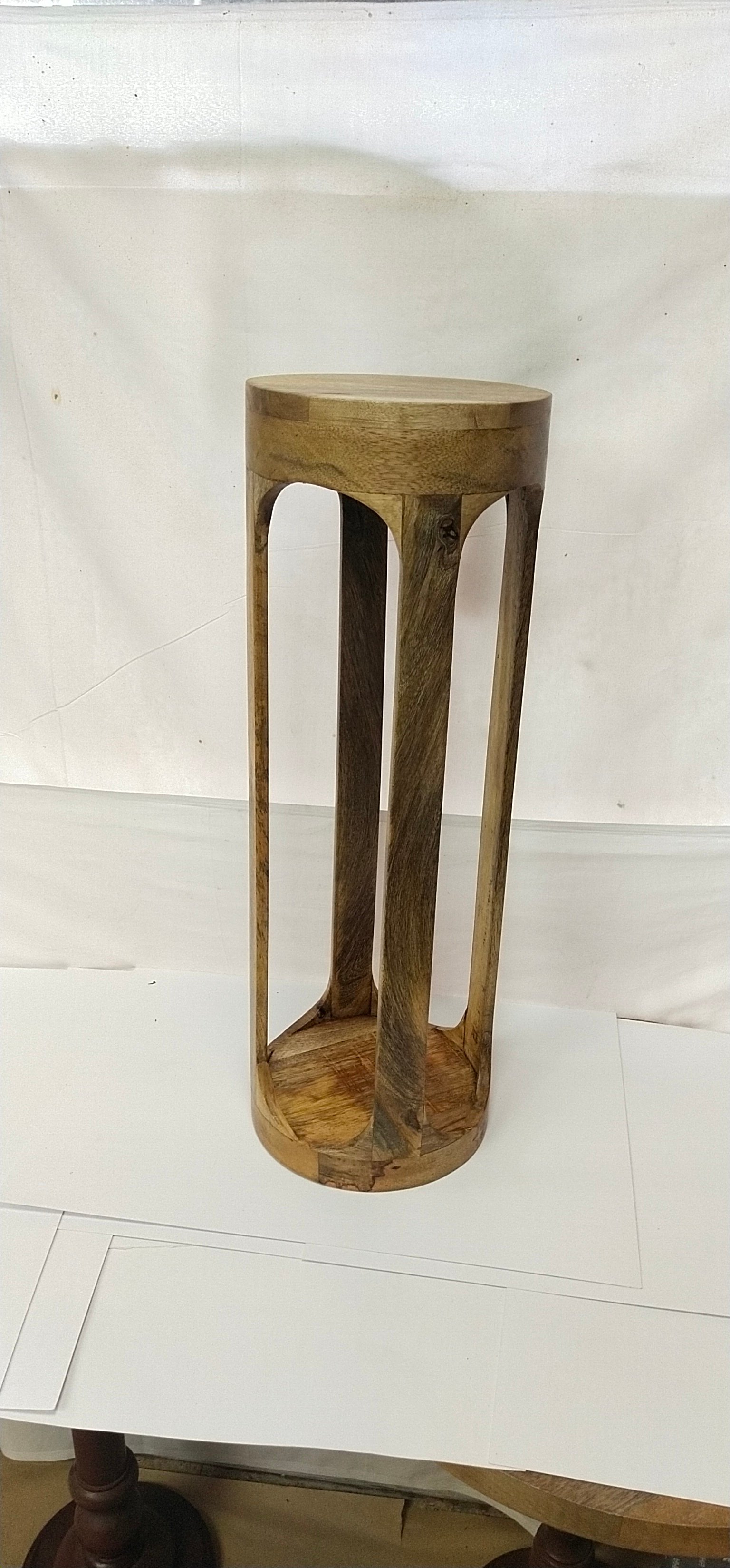 Wooden Round Side Table gallery image