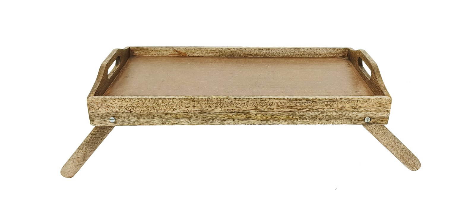 Foldable wooden breakfast bed tray gallery image